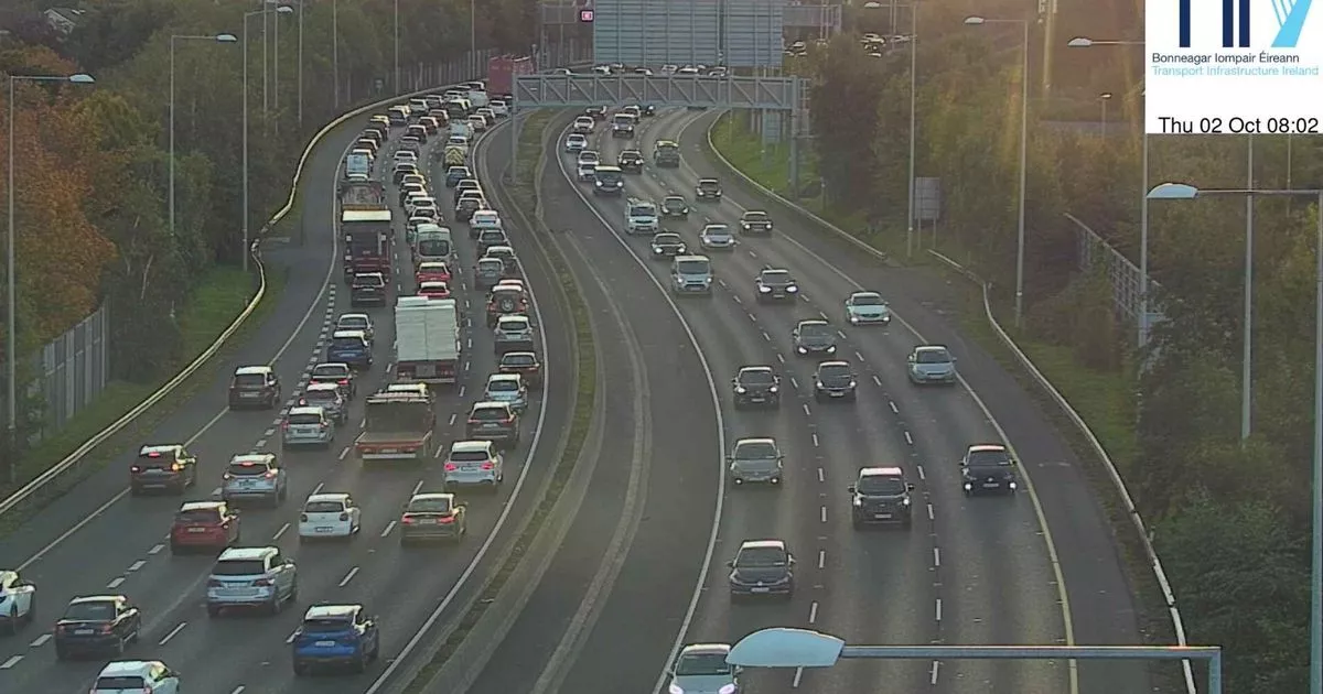 Heavy delays on the M50 as nearly 120 traffic jams reported - LIVE updates