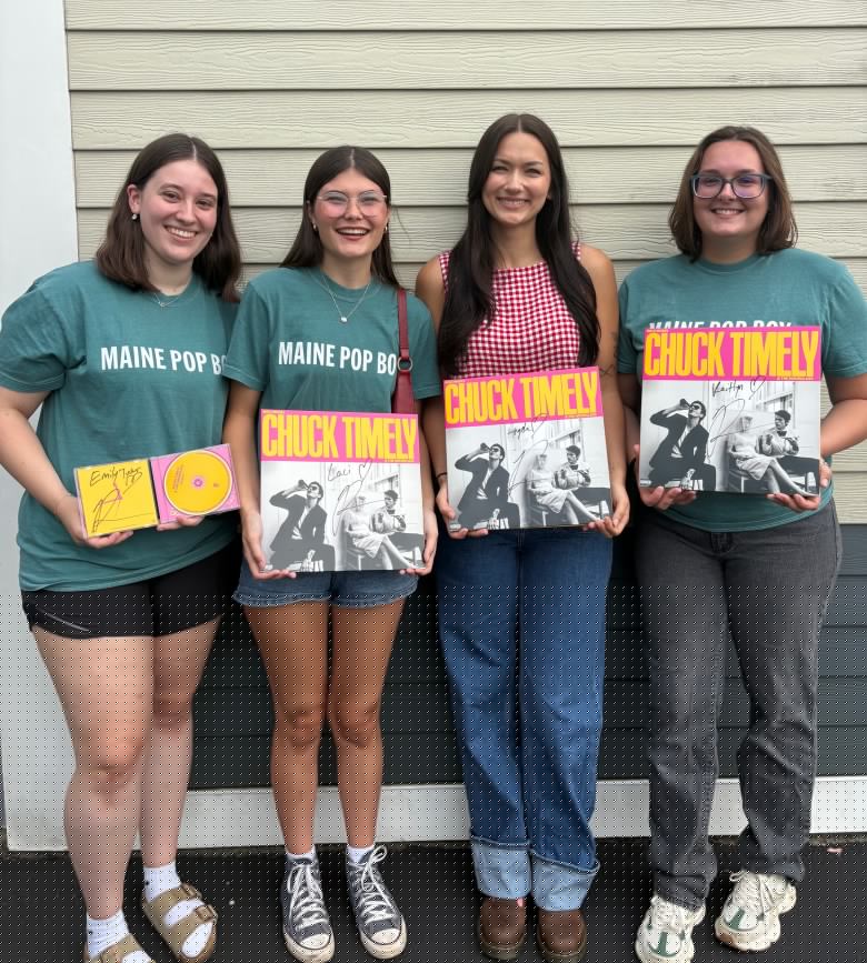 Maine’s Role Model signs album for fans at Bull Moose