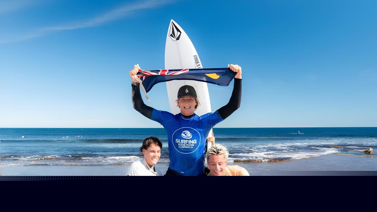 Local surfer Cruz Macdonald shines on home waves to defend WA Junior Surfing Title in Geraldton