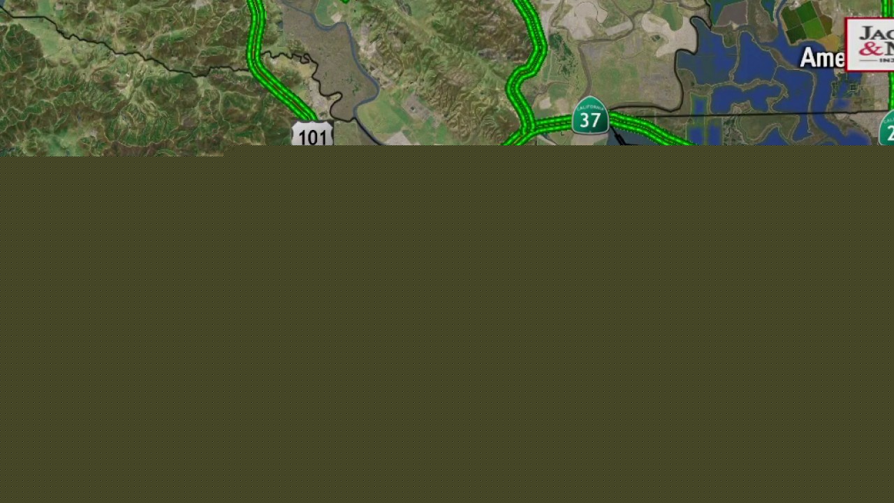 Crash, power lines down in Novato affecting US Highway 101