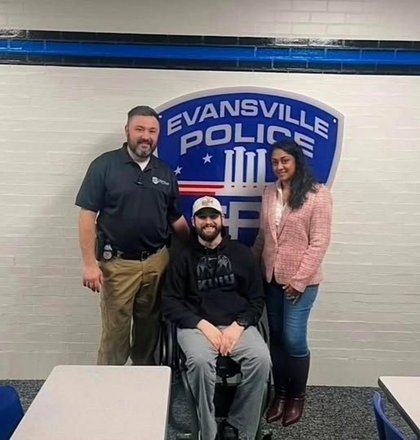 Community Supports Injured Evansville Police Officer