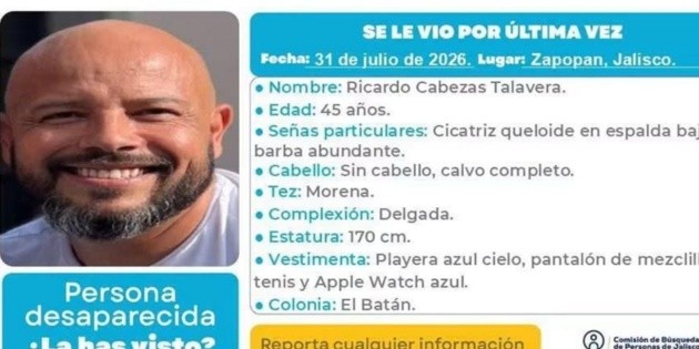 Ricardo Talavera: todo lo que sabemos sobre la desaparición del hombre cuando fue a mostrar un departamento en Zapopan
