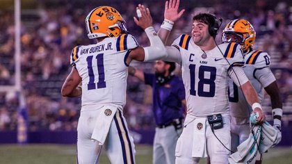 LSU's Brian Kelly dismisses rumors of Michael Van Buren taking over at QB
