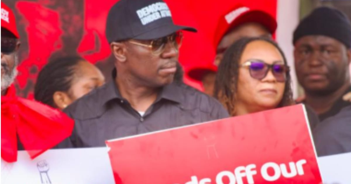 We're not against accountability, but against selective justice - Afenyo-Markin @Democracy Under Attack demo