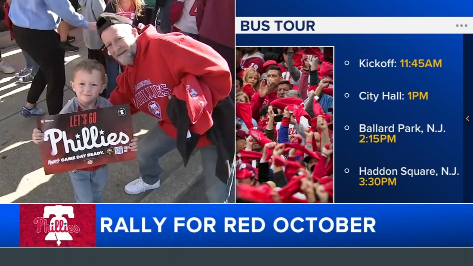 Phillies to hold Red October bus tour ahead of NLDS playoff series against the Dodgers