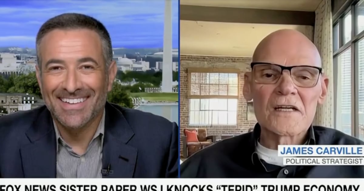 James Carville Stuns MS NOW Host With Wild Trump Prediction