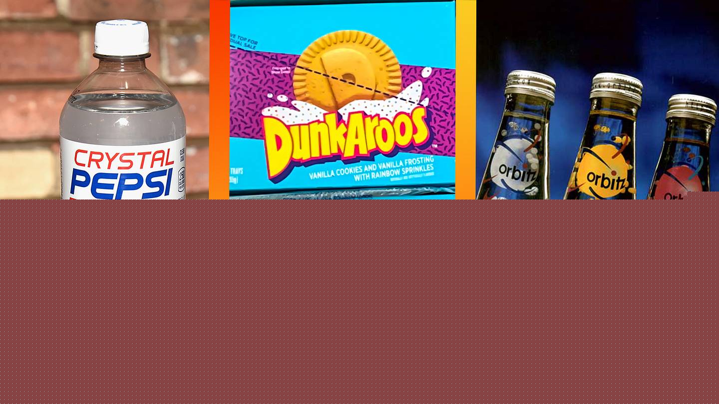 From Dunkaroos to Crystal Pepsi: The 10 Most Missed Snacks and Drinks From Your Childhood