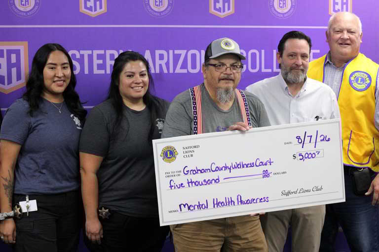 Safford Lions present grants to help mental health