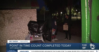 Volunteers conduct annual Point-in-Time Count to track San Diego's homeless population