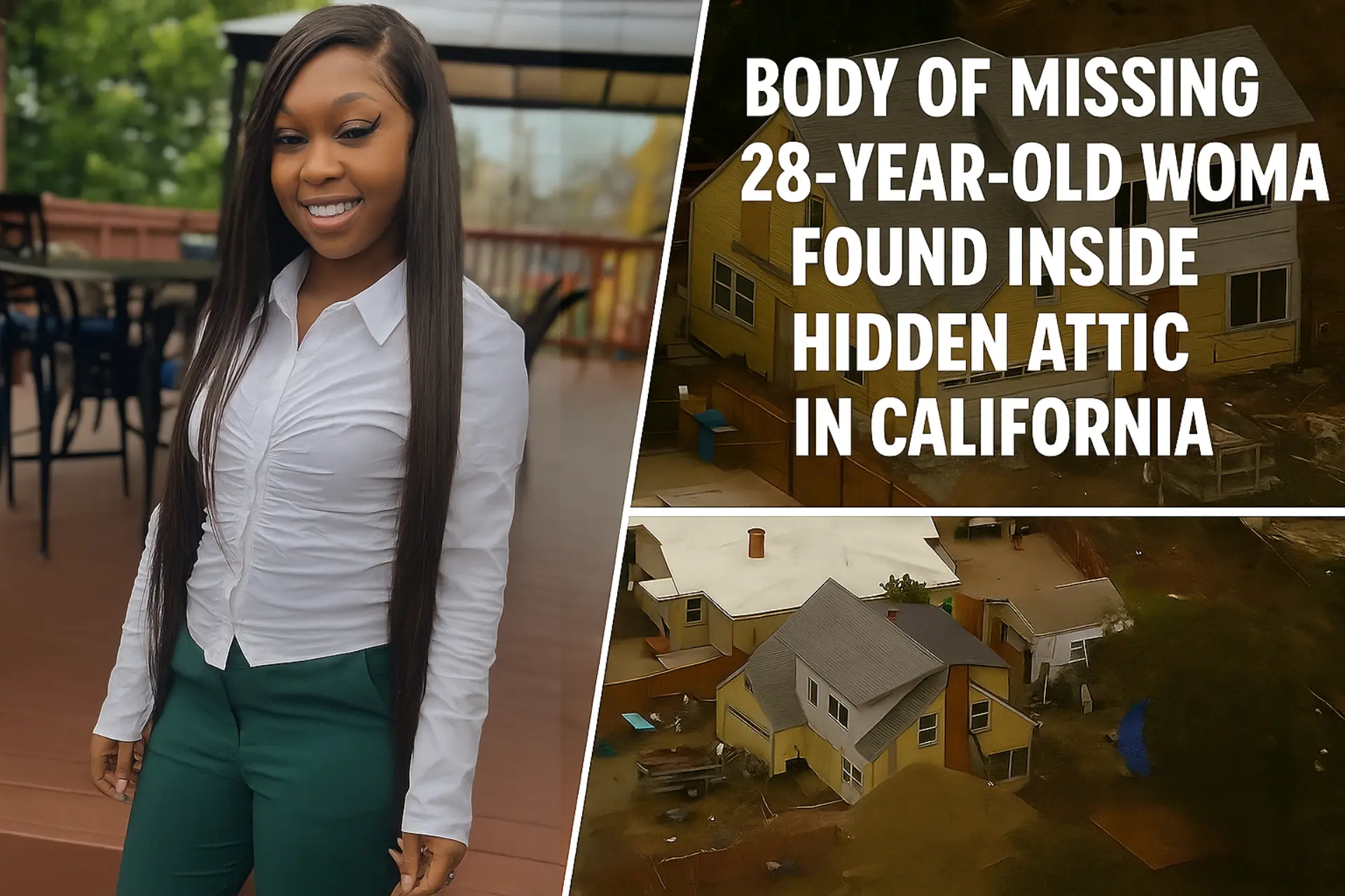 Body of Missing 28-Year-Old Woman Found in Hidden Attic in California, Suspect Arrested