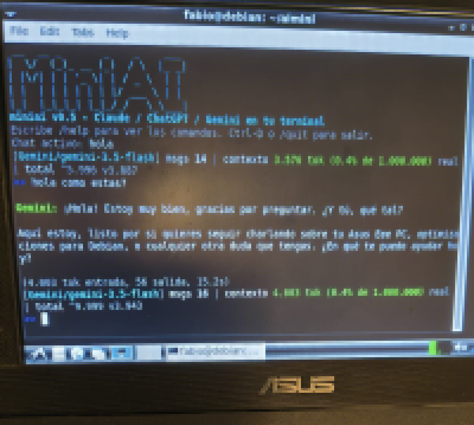 Comentario en MiniAI - Cliente para correr una AI en una computadora vieja por Josepzin