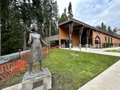 MLT ‘Mother Justice’ statue moved as City projects wraps up