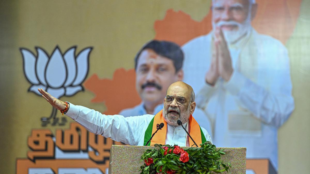 Amit Shah’s helicopter diverted to IAF station due to heavy rain