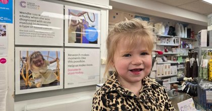 Toddler who survived cancer 'against the odds' chosen to front national campaign
